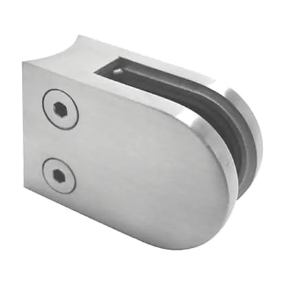 316 stainless steel curved back glass clamp for 10mm glass