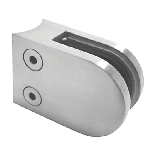 316 stainless steel curved back glass clamp for 10mm glass