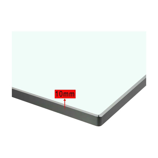 10mm toughened glass balustrade panel edge detail, 1000mm high