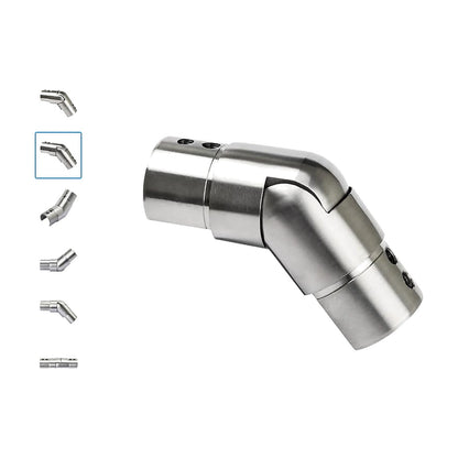 316 stainless steel adjustable handrail elbow