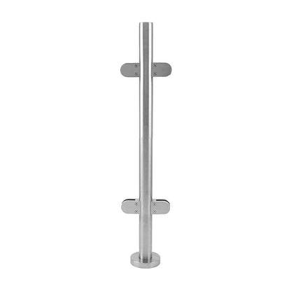 316 stainless steel handrail balustrade centre post with clamps
