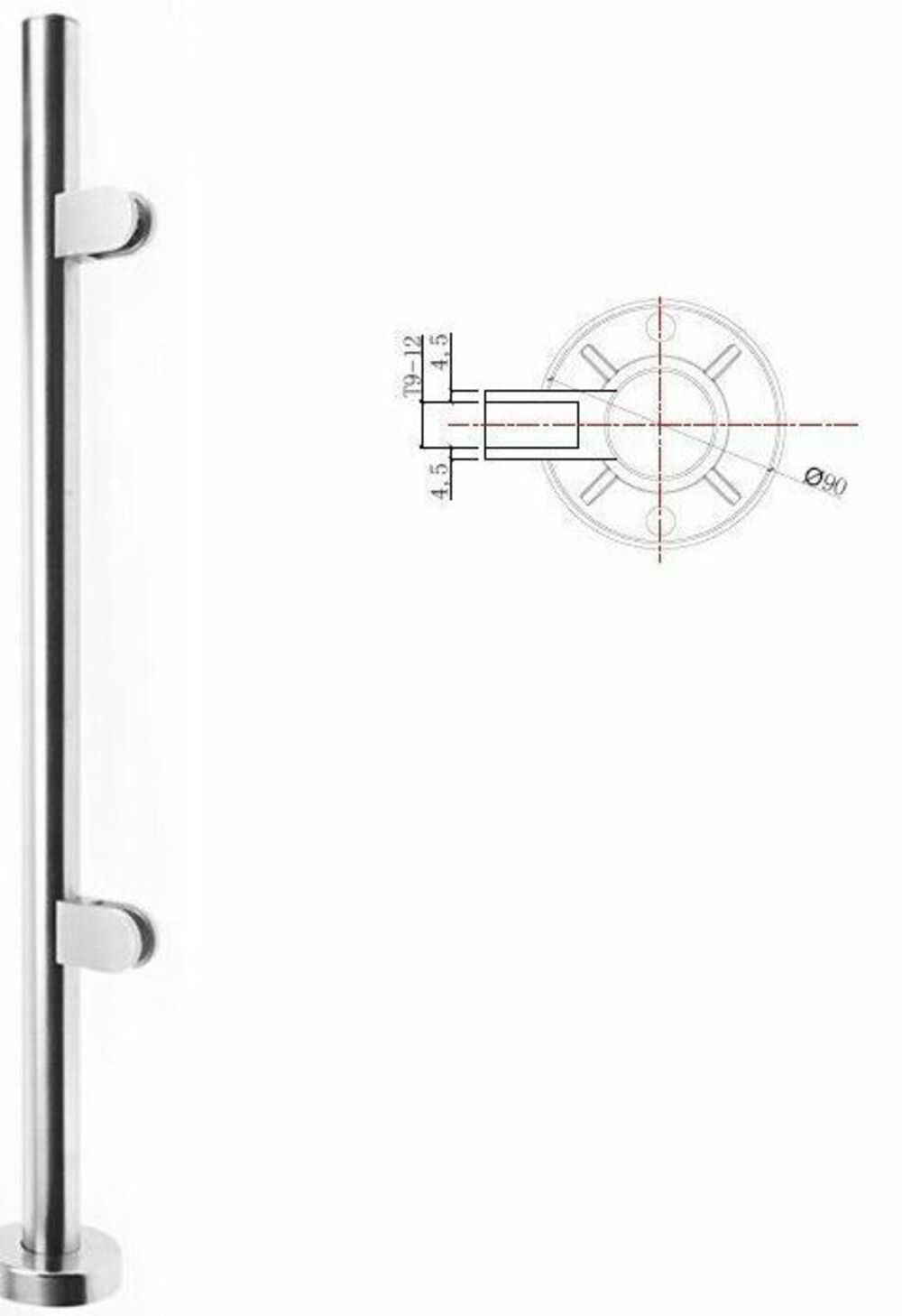 Premium 10mm Toughened Glass Panels & 316 Stainless Steel Balustrade Posts – Heavy Duty Safety Glass & Marine-Grade Metal Poles for Garden, Balcony, Decking, and Patio Railing